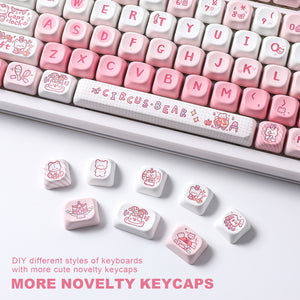 YUNZII Bear Circus MOA Profile Keycap Set