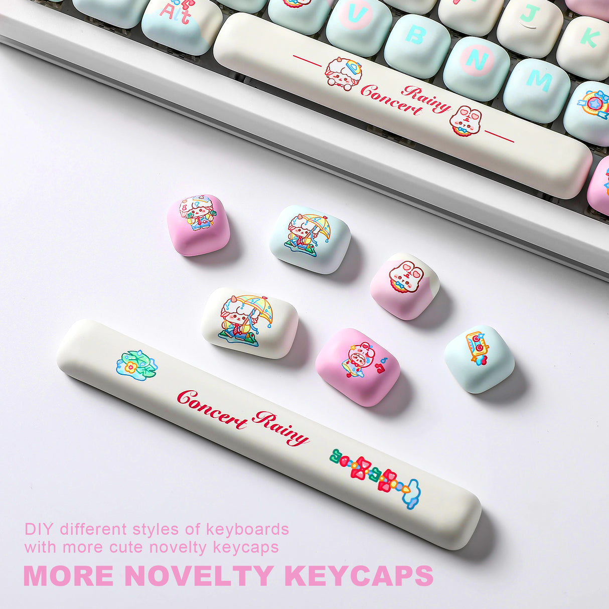 YUNZII Rainy Concert MOG Profile Keycap Set