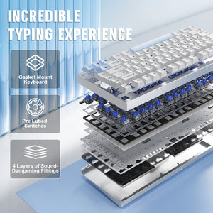 YUNZII AL75 PRO CNC Aluminum Wireless Mechanical Keyboard