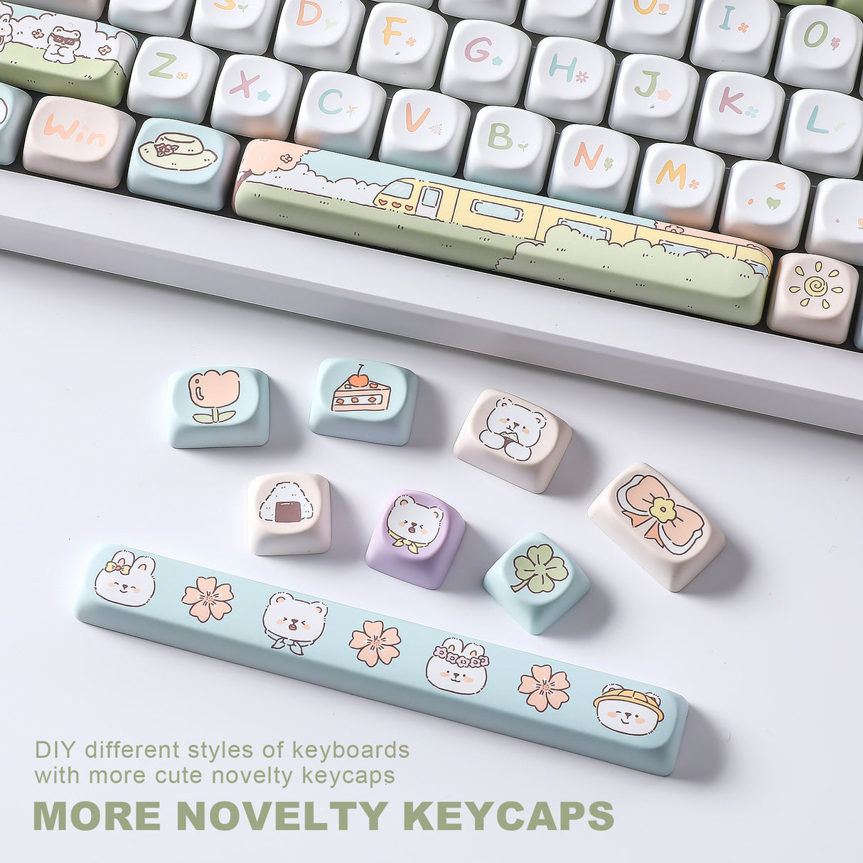 YUNZII Romantic Travel MOA Profile Keycap Set