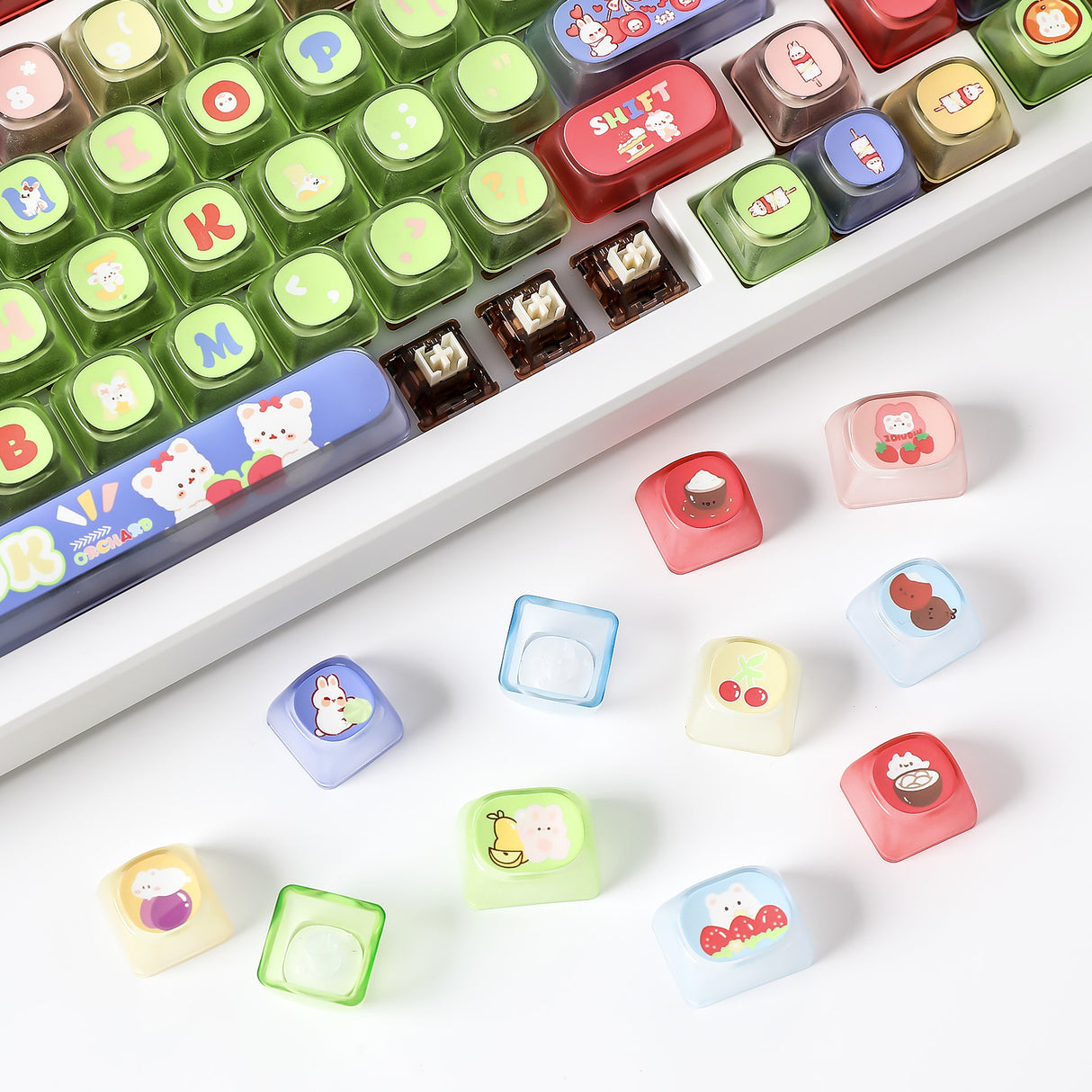 YUNZII Pudding Fruit Garden MOA Profile Keycap Set