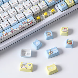 YUNZII Working Kitten MAO Profile Keycap Set