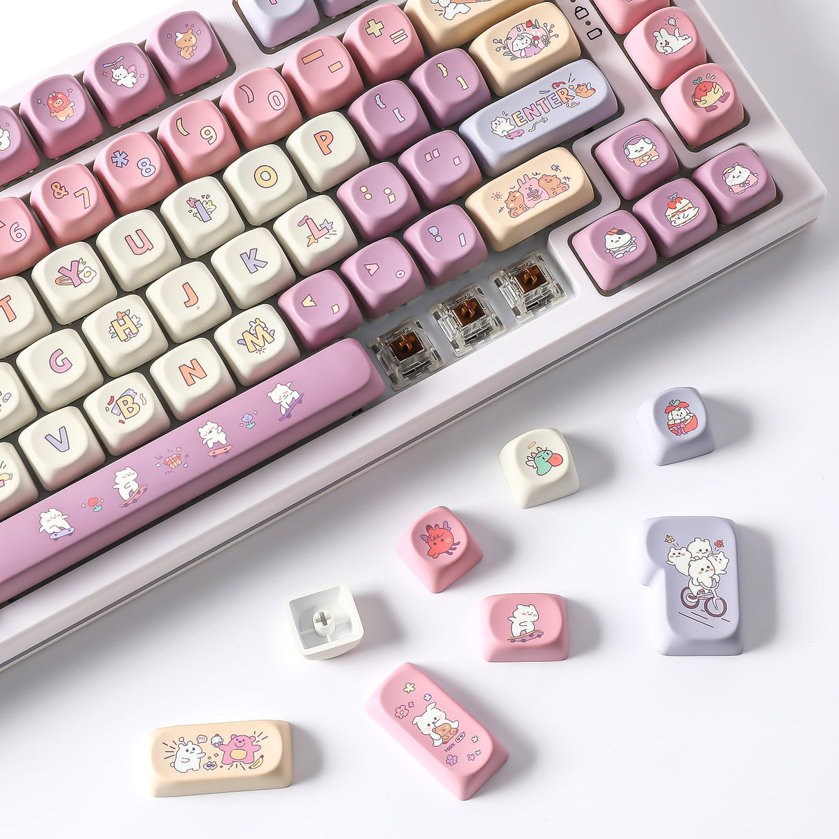 YUNZII Happy Life SOA Profile Keycap Set