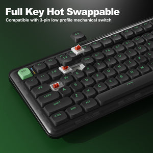 YUNZII L75 Low Profile Wireless Mechanical Keyboard