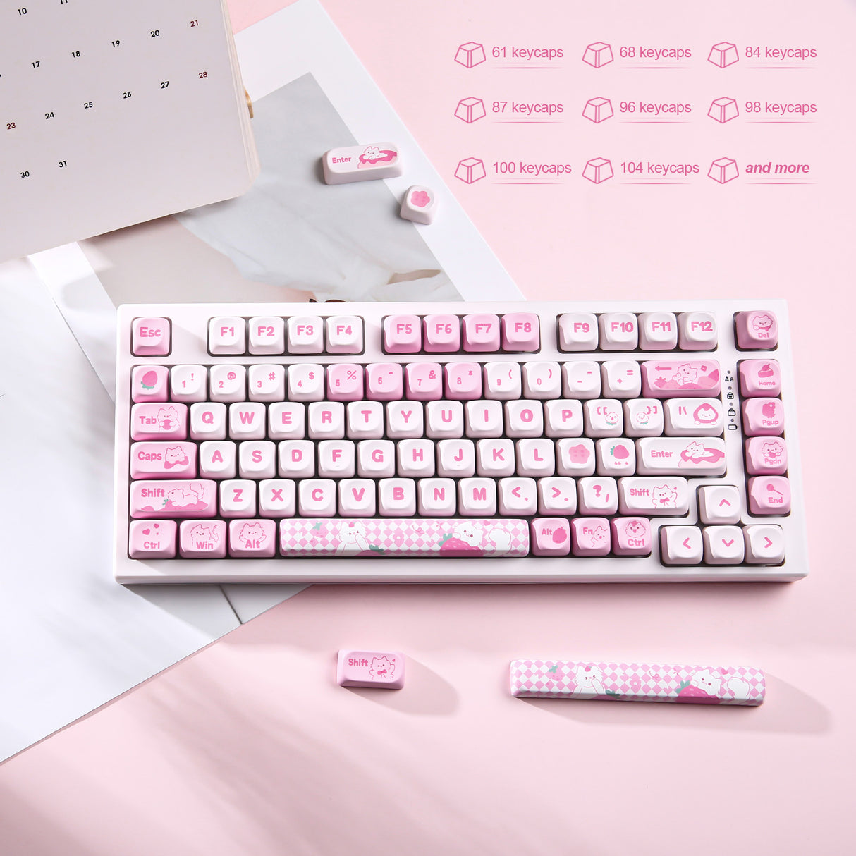 YUNZII Meow Meow MOA Profile Keycap Set