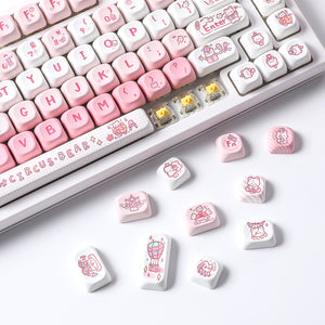 YUNZII Bear Circus MOA Profile Keycap Set