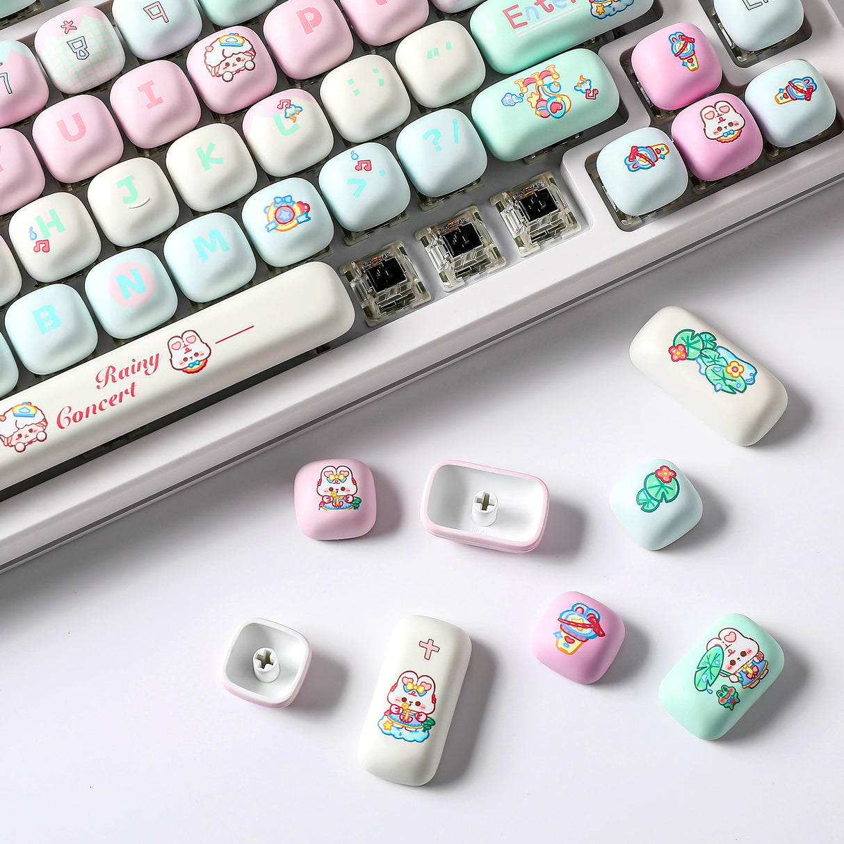 YUNZII Rainy Concert MOG Profile Keycap Set