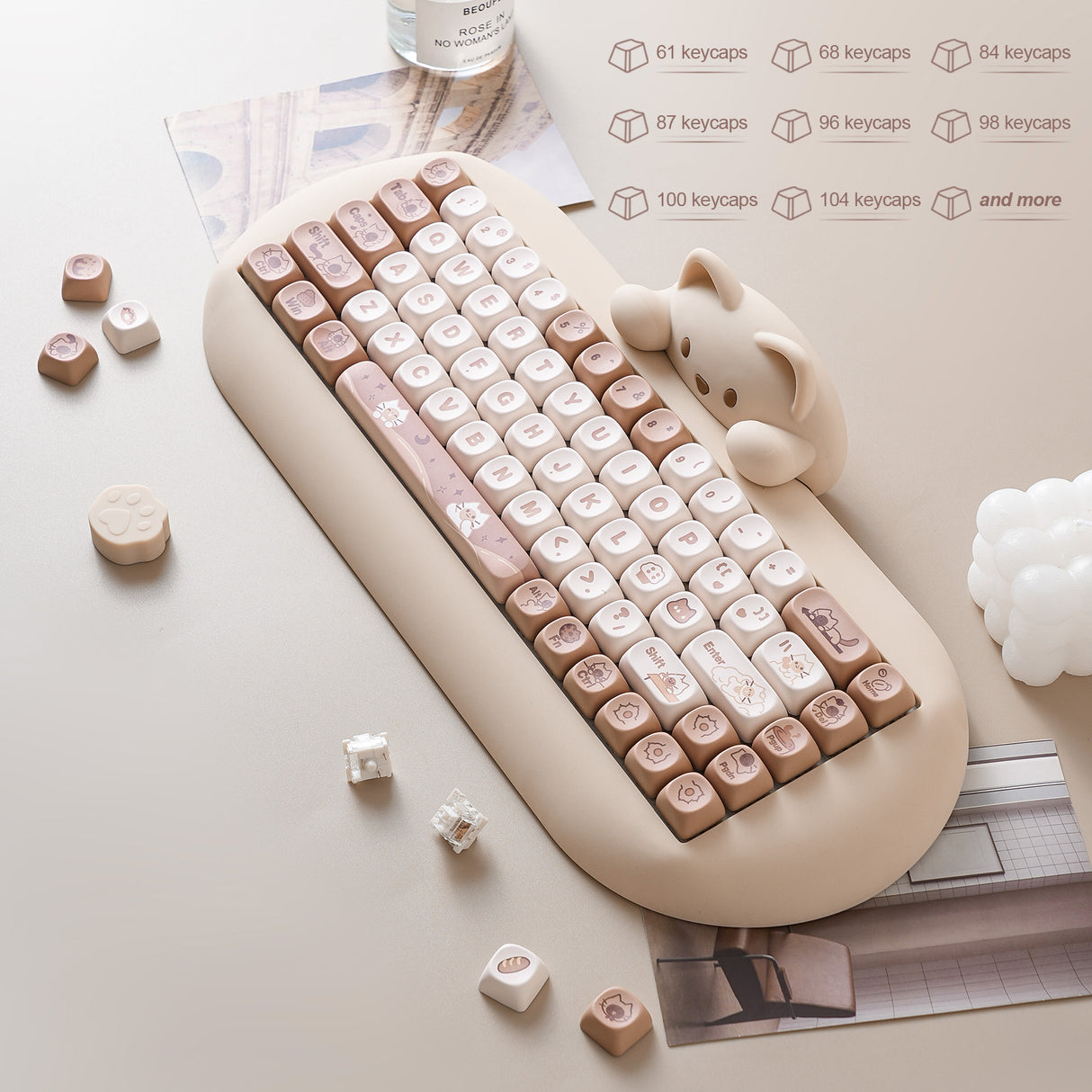 YUNZII Meow Meow MOA Profile Keycap Set