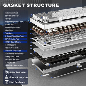 PRE ORDER YUNZII AL68 QMK/VIA Custom Mechanical Keyboard