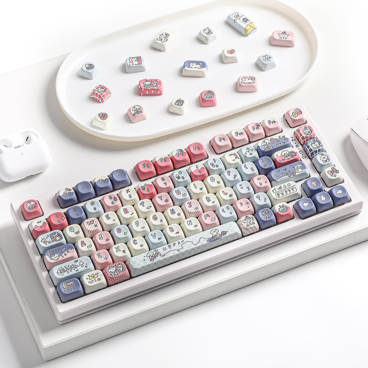 YUNZII Milk Factory MOA Profile Keycap Set