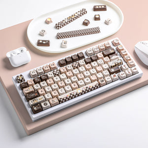 YUNZII Cappuccino MAO Profile Keycap Set