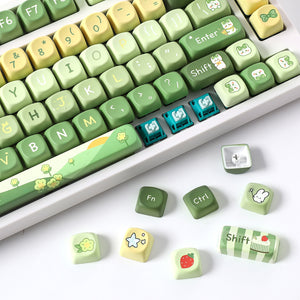 YUNZII Matcha Bunny SOA Profile Keycap Set