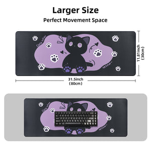 YUNZII Sweet Cat Mouse Mat Desk Pad