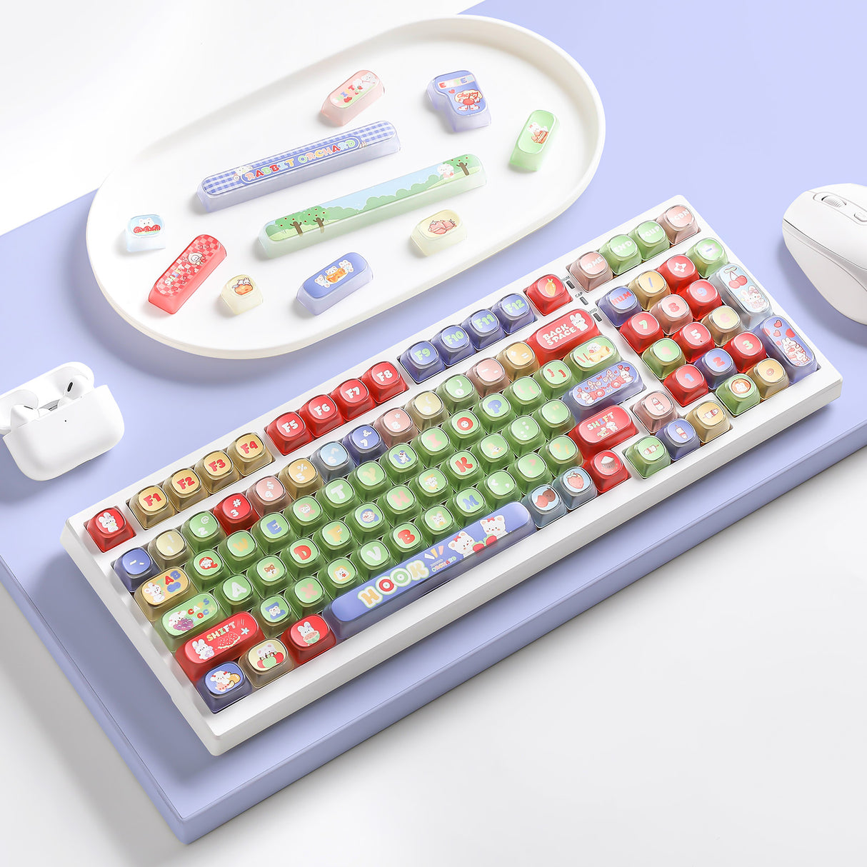 YUNZII Pudding Fruit Garden MOA Profile Keycap Set