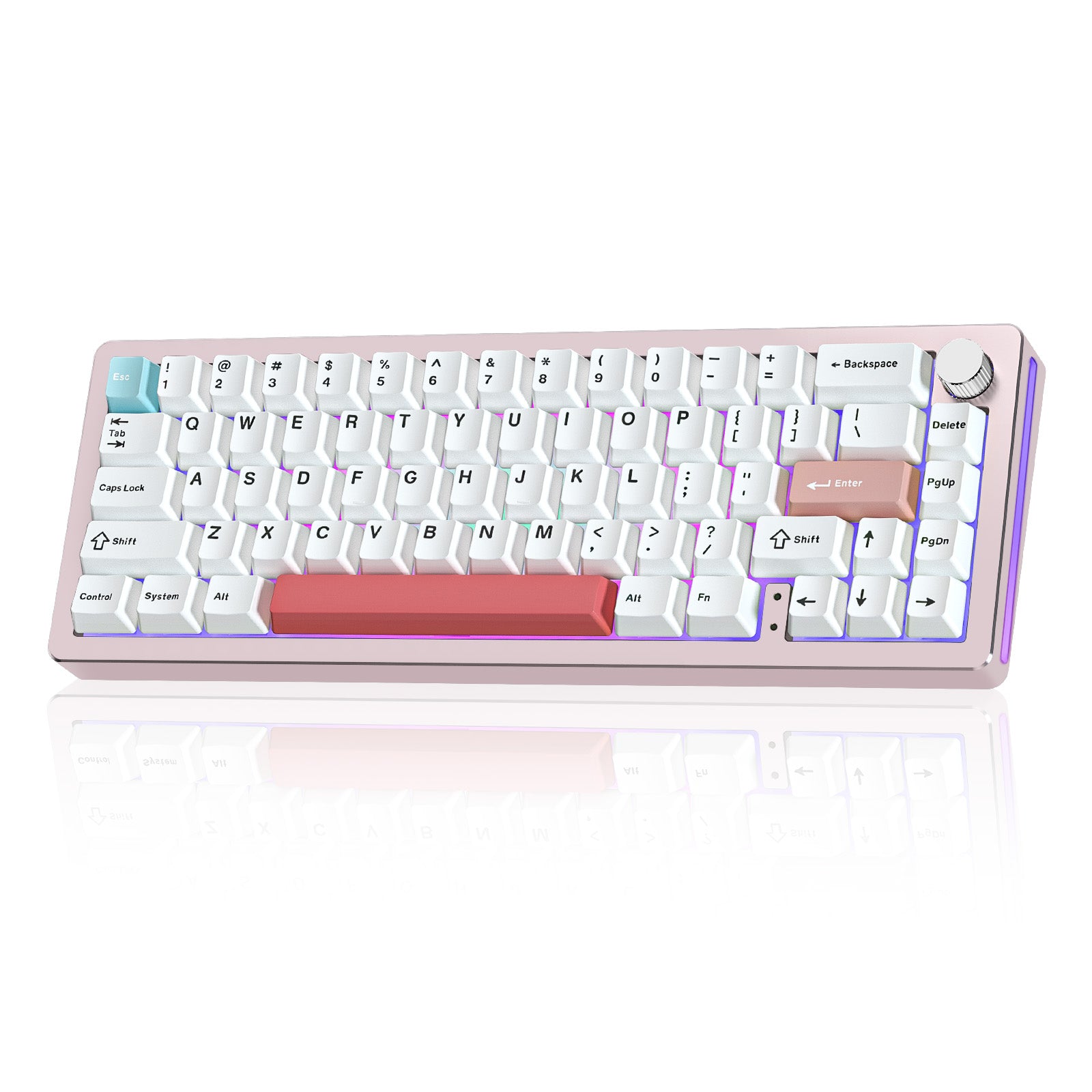 YUNZII AL66 Knob CNC Aluminum Wireless Mechanical Keyboard