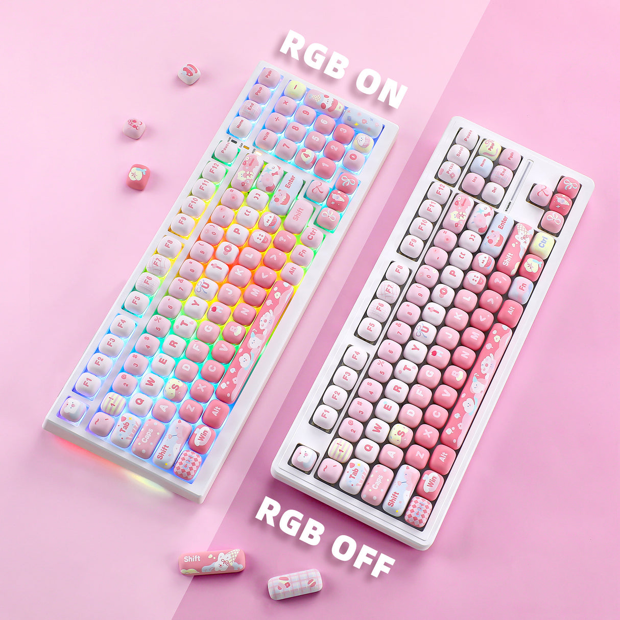 YUNZII Ice Cream MOG Profile Keycap Set