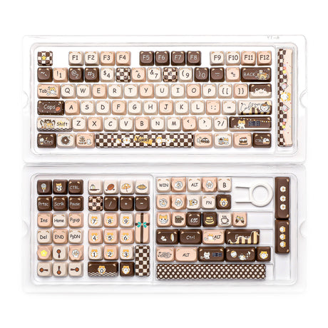 YUNZII Cappuccino MAO Profile Keycap Set