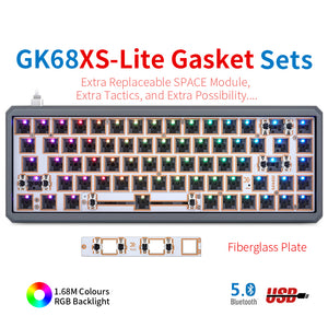 YUNZII GK68 Lite-Gasket Keyboard Kit With CNC Aluminum Keyboard Case