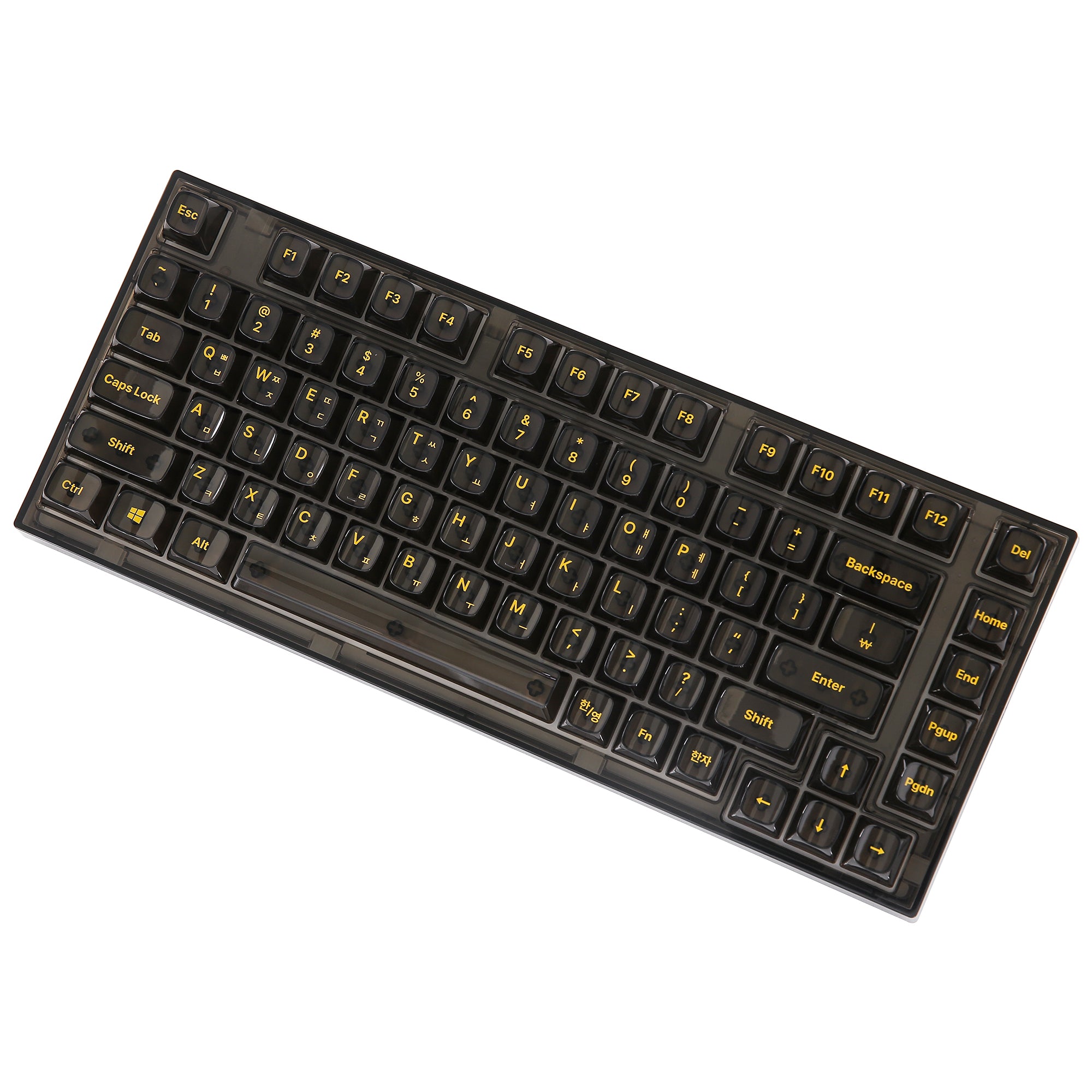 YUNZII X75 82 Keys Wired Hot Swappable Gasket Transparent Mechanical  Keyboard