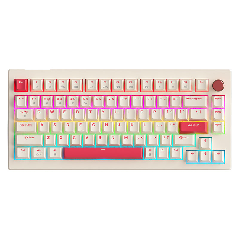 YUNZII x JAMESDONKEY A3 Wireless Gasket Mechanical Keyboard - Rosy