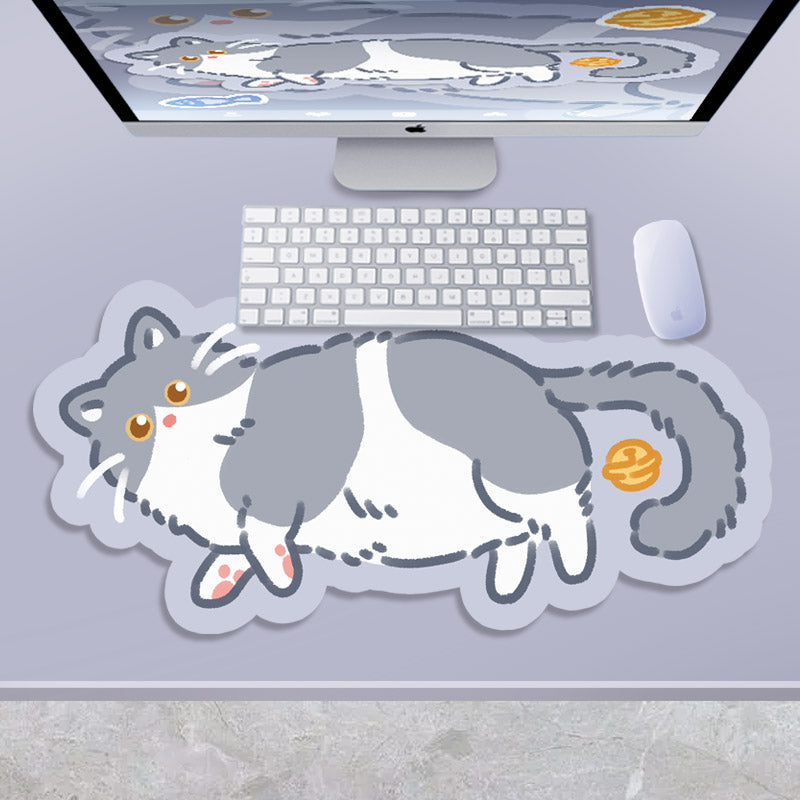 YUNZII Keynovo Grand tapis de souris de jeu antidérapant de 4 mm pour  ordinateur portable, tapis de bureau imperméable pour jeux, bureau et  maison (90 x 39 cm, topographie blanc) : 