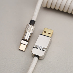 YUNZII Custom Coiled Aviator USB Cable- 9009 V3