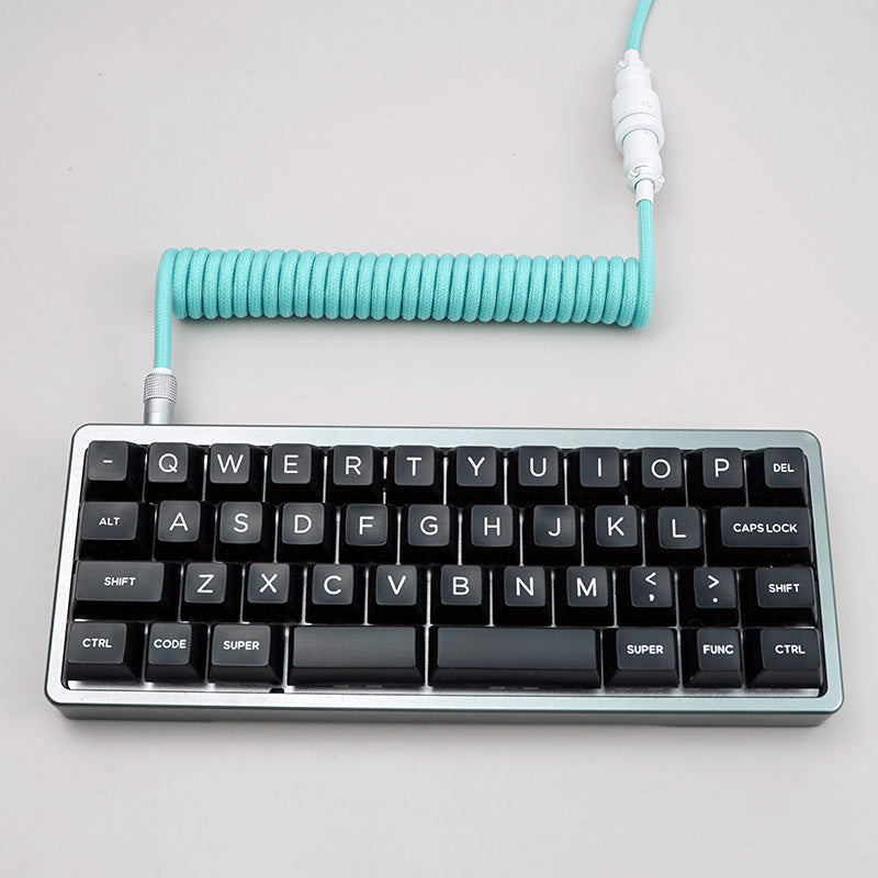 YUNZII Custom Coiled Aviator USB Cable -Tiffany Blue