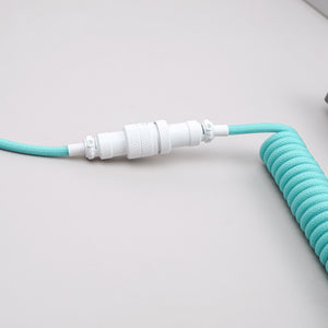 YUNZII Custom Coiled Aviator USB Cable -Tiffany Blue