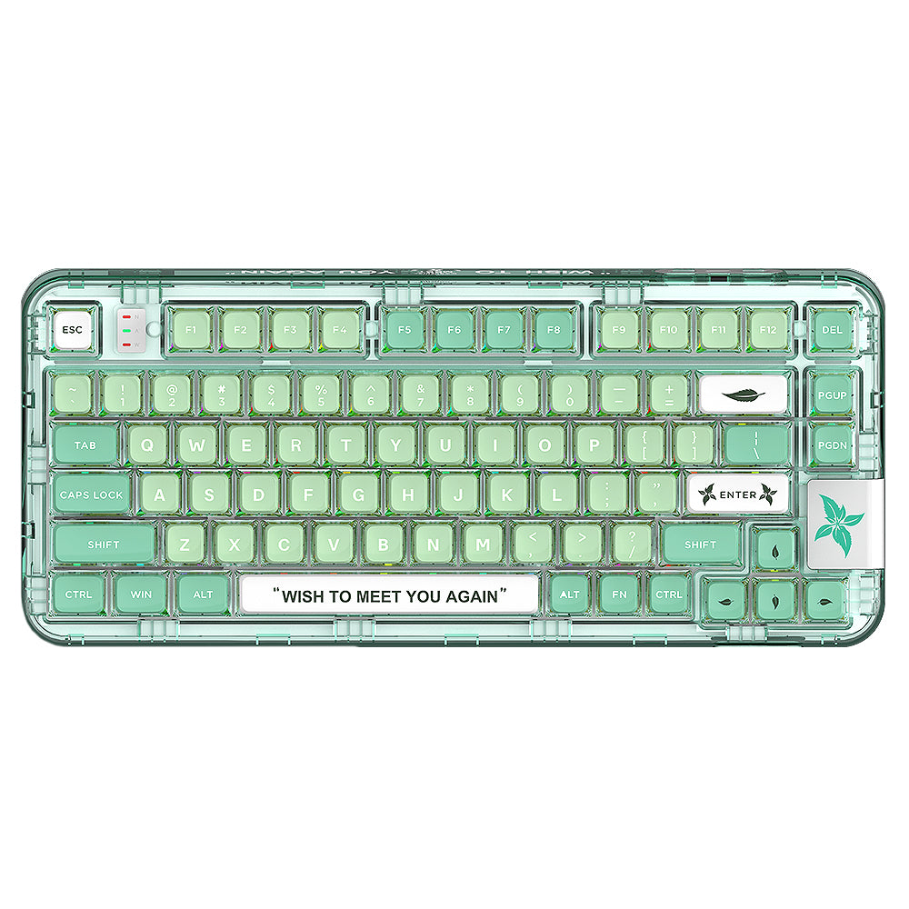 YUNZII x CoolKiller CK75 Wireless Transparent Gasket Mechanical  Keyboard-Polar Bear